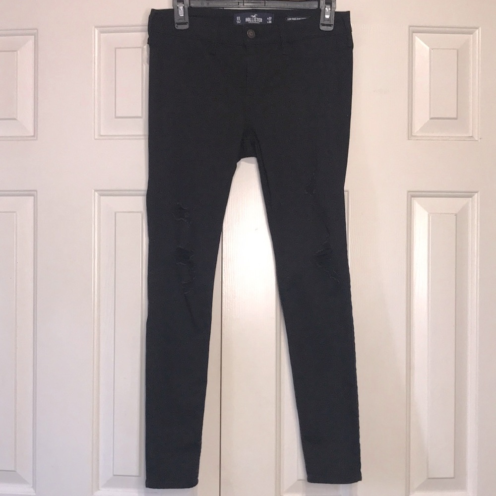 Hollister Black Ripped Jeans